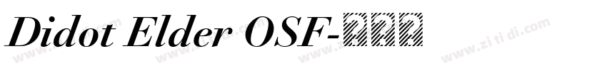 Didot Elder OSF字体转换